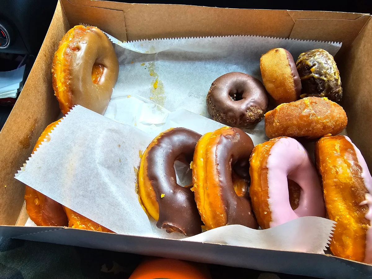 Chocolate and Glazed Donuts