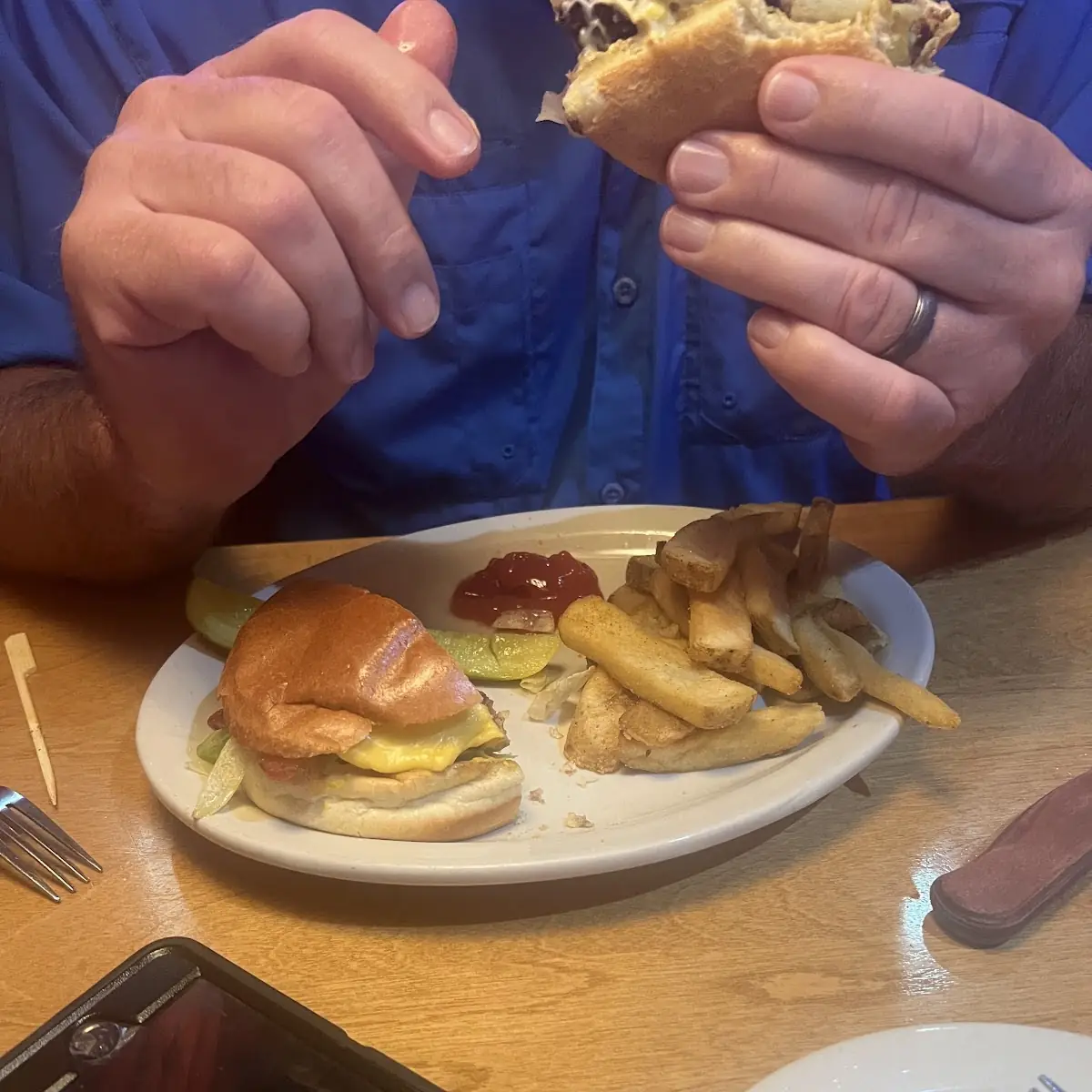 Burger and Fries