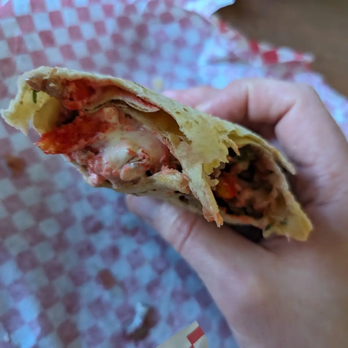 Hot Cheetos Burrito