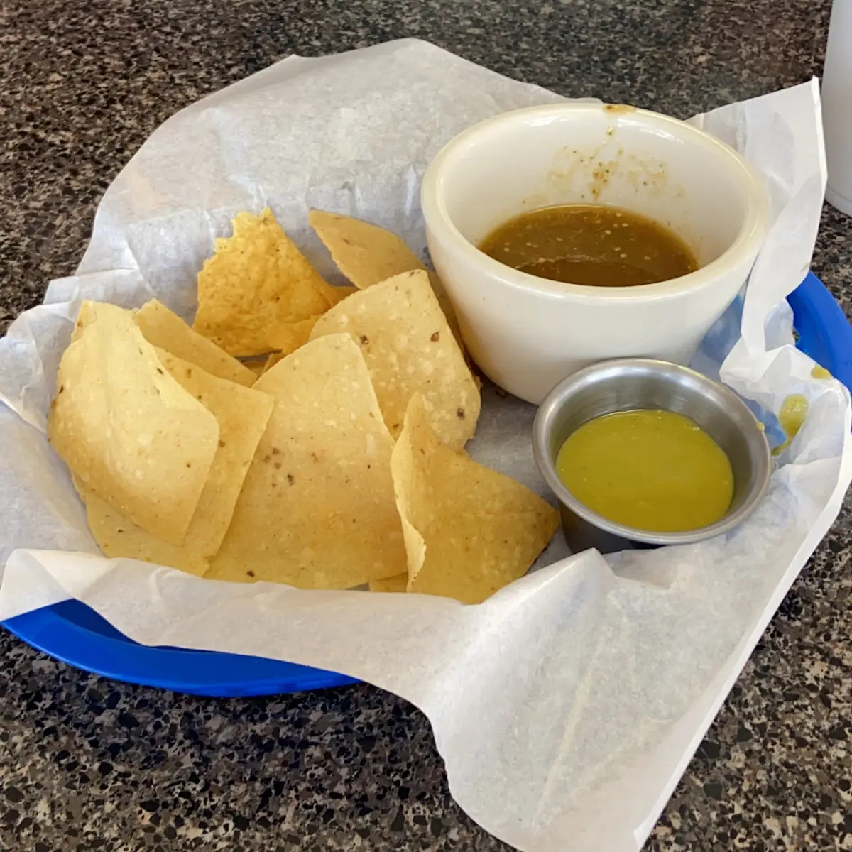 Tortilla Chips with Salsa Verde