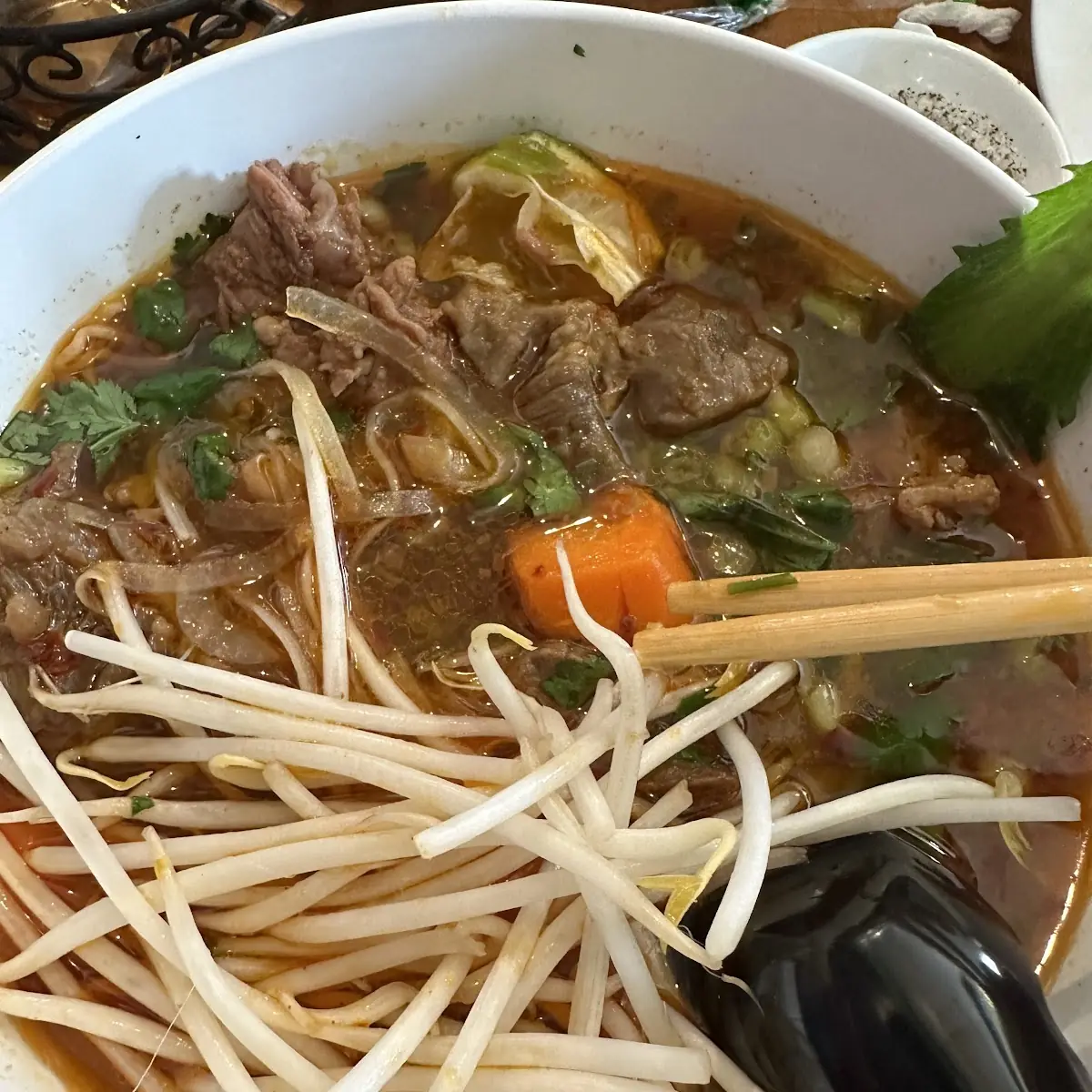 Beef Stew with Noodle Soup