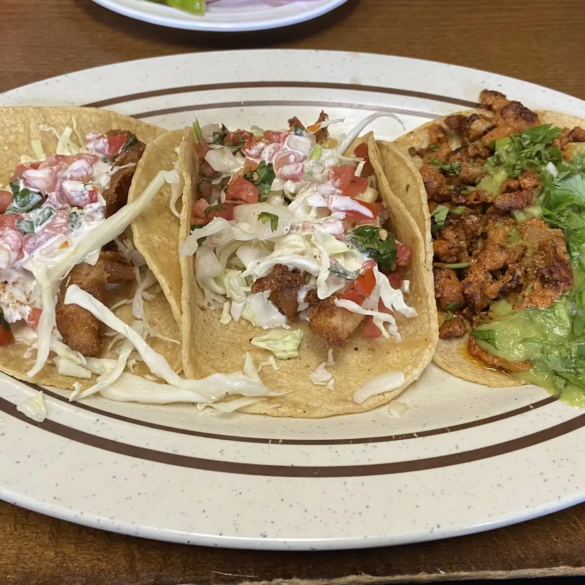 Fish Tacos & Adobada Taco