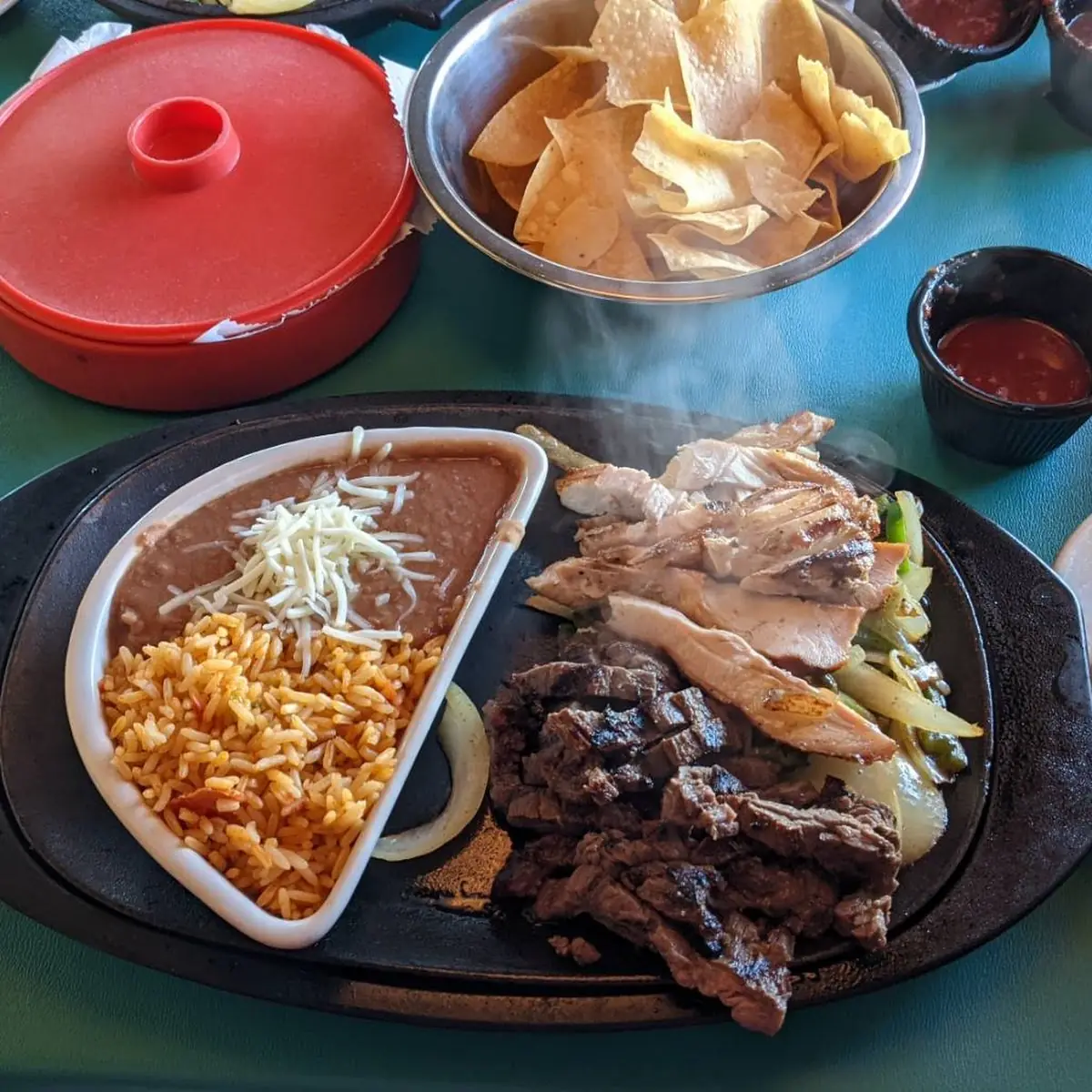 Steak and Chicken Fajitas