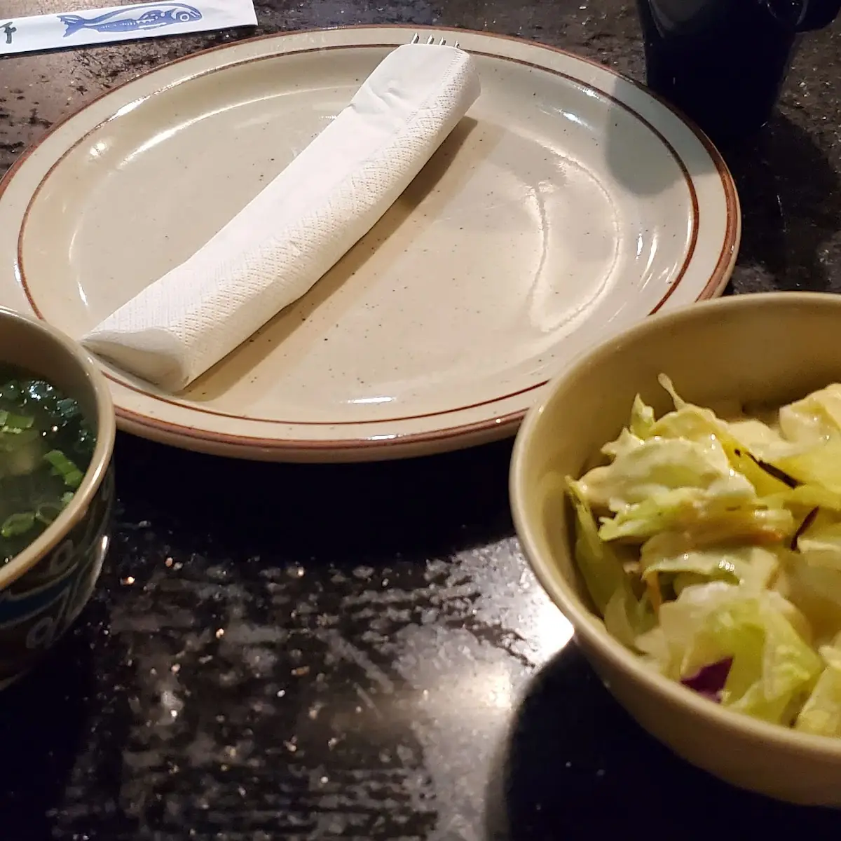 Miso Soup and Salad