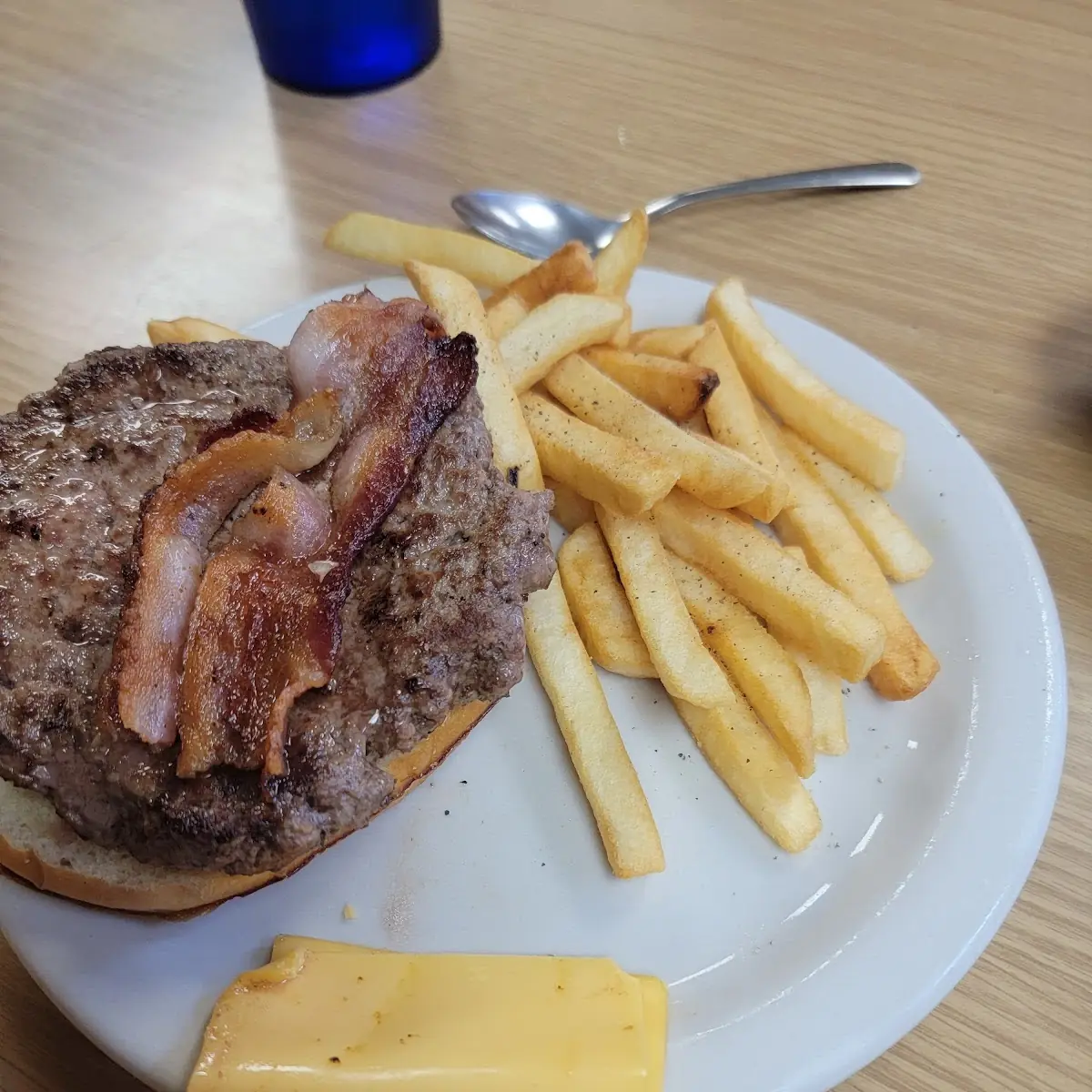 Bacon Cheeseburger and Fries