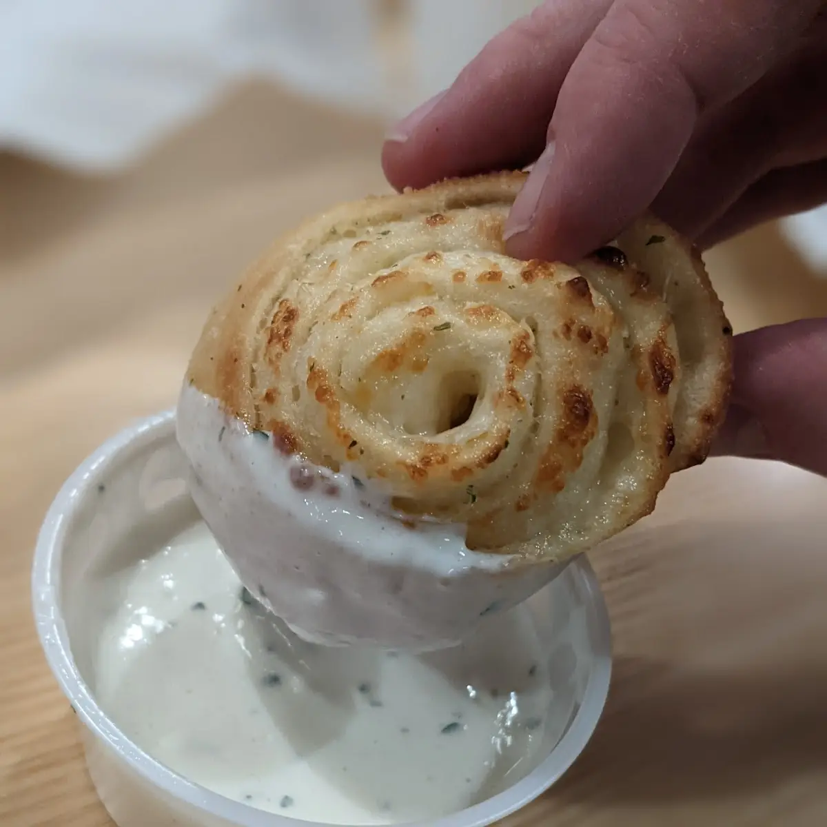 Cheese Doodles and Ranch Dressing