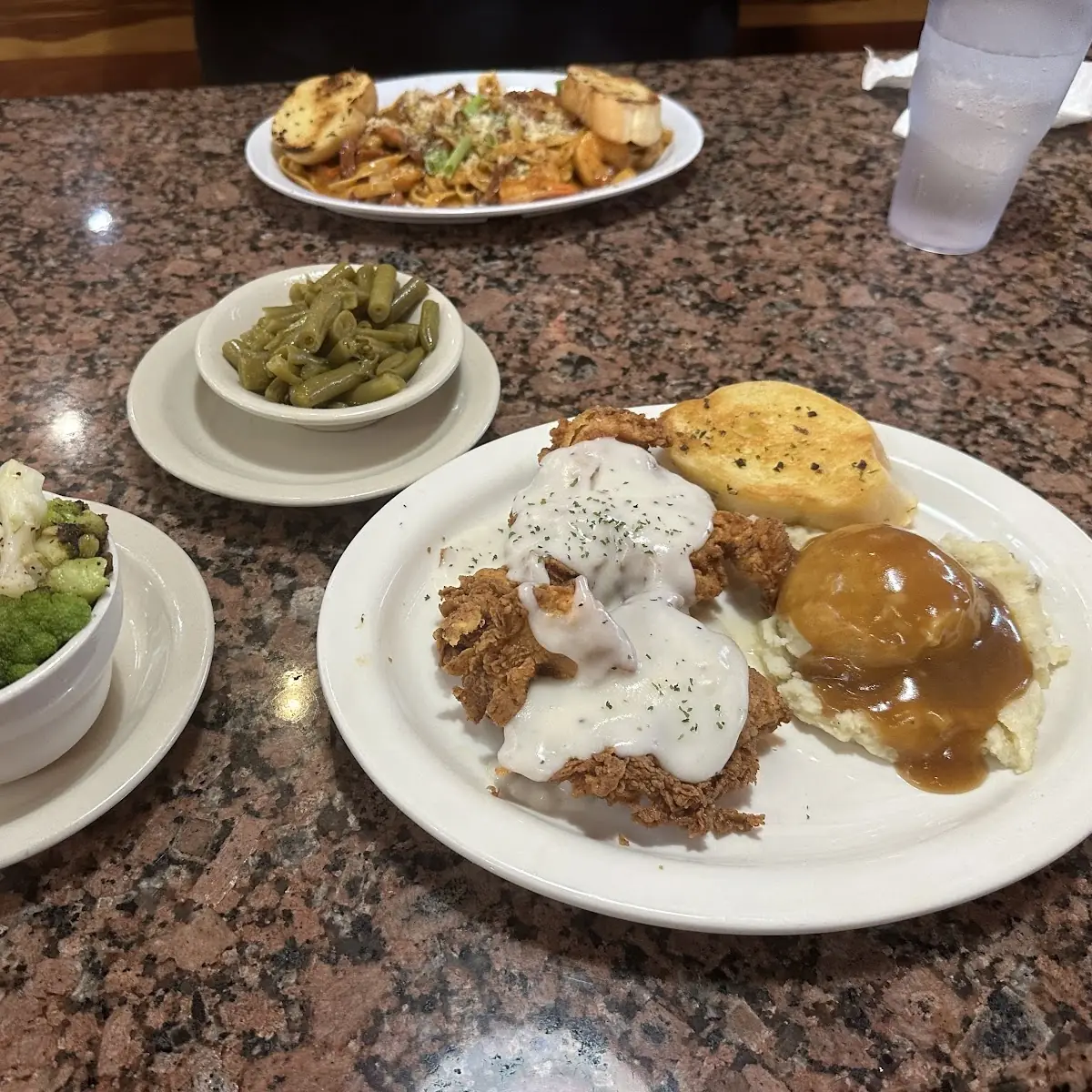 Mash Potatoes & Gravy Fried Okra