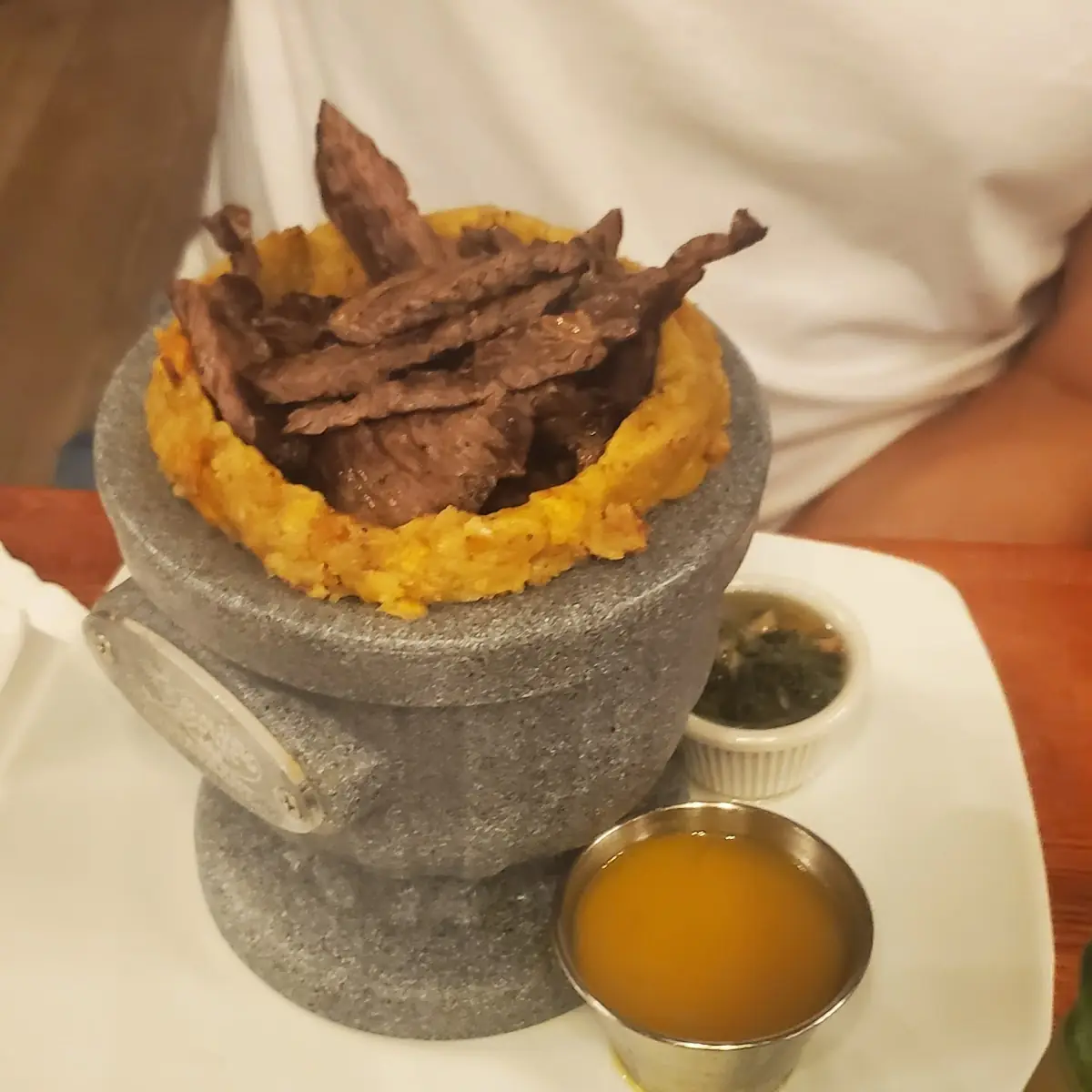 Mofongo Con Carne Frita