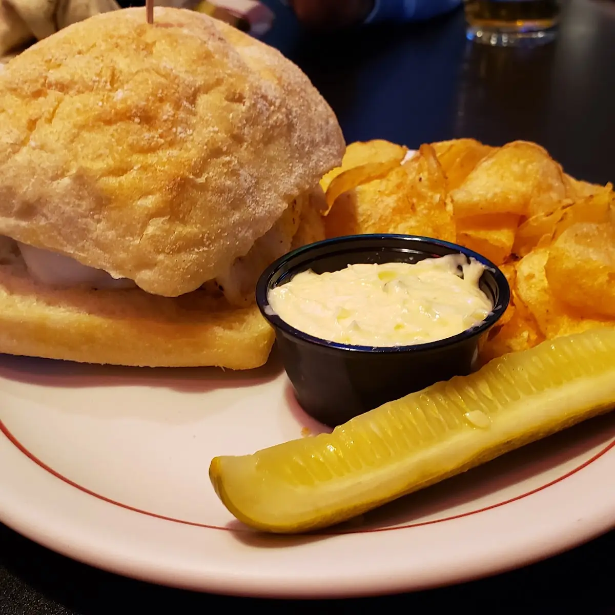Baked Cod on Ciabatta