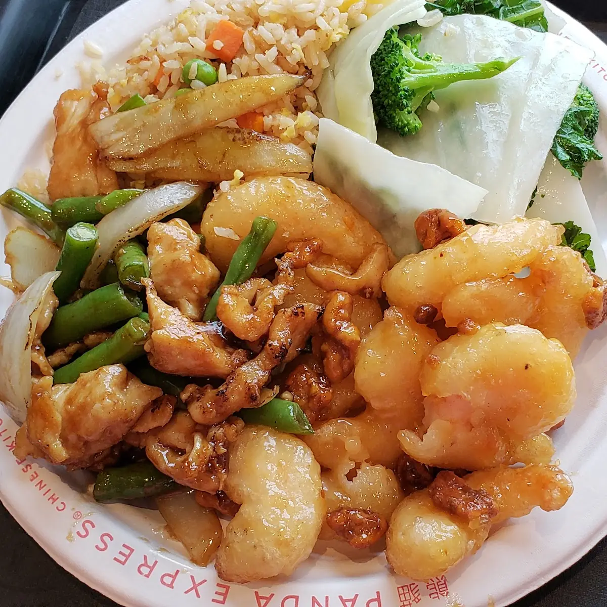 Chicken Fried Rice Honey Walnut Shrimp