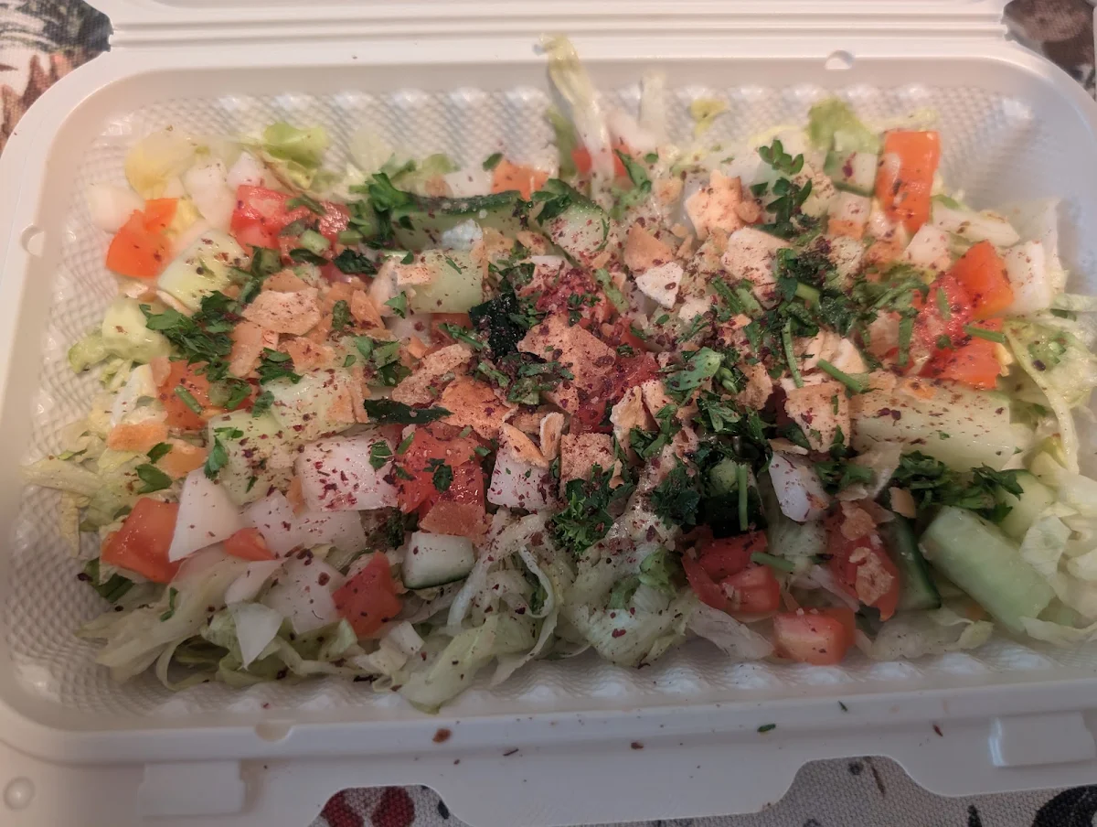 Fattoush Salad, Lazeez Shawarma