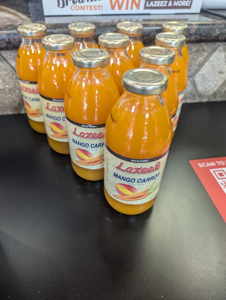 Mango Carrot Juice, Lazeez Shawarma