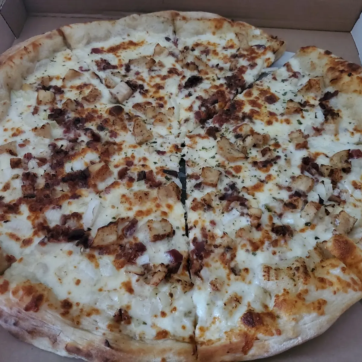 Chicken Bacon Ranch Pizza