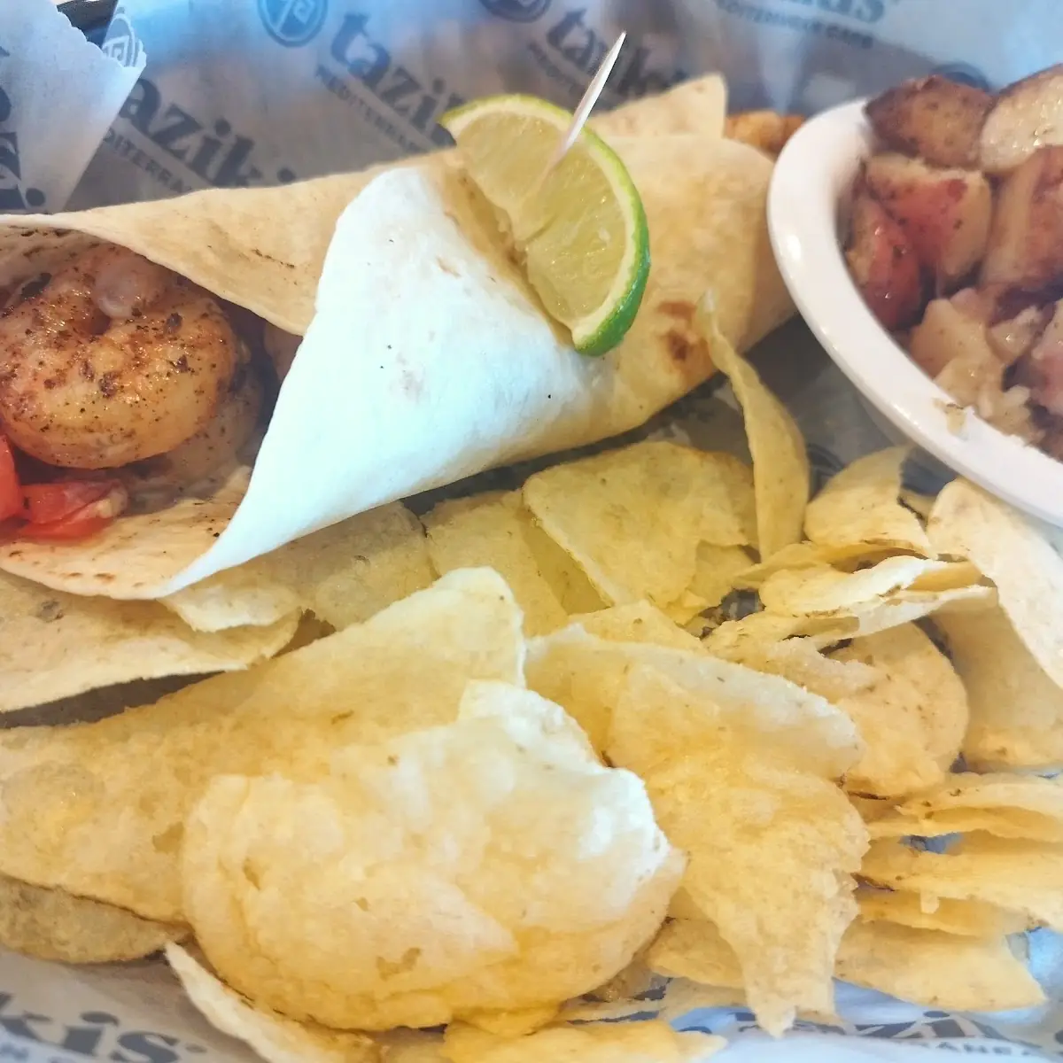 Shrimp Tacos with Potatoes