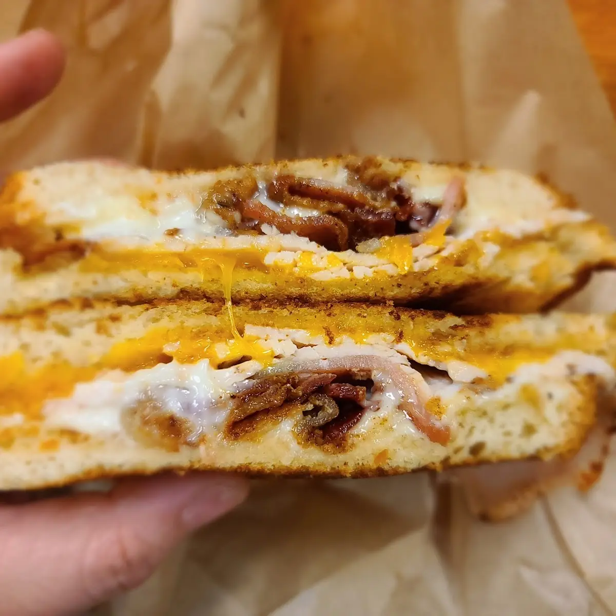 Turkey Bacon Grilled Cheese Sandwich