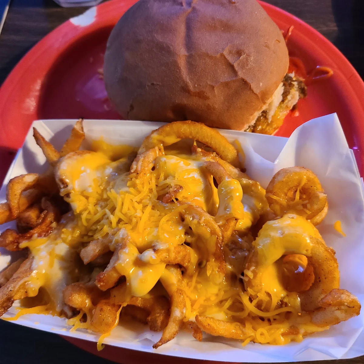 Curly French Fries with Cheese