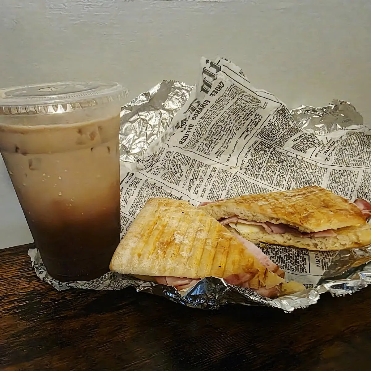 Ham on Ciabatta Breakfast
