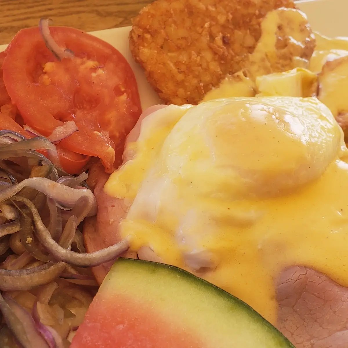 Sad Eggs Benedict with Ancient Old Onions on the Side