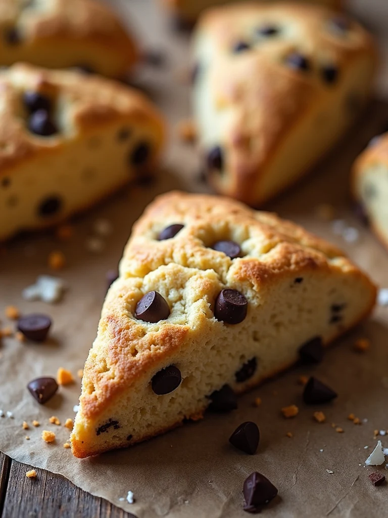 Chocolate Chip Sourdough Scones
