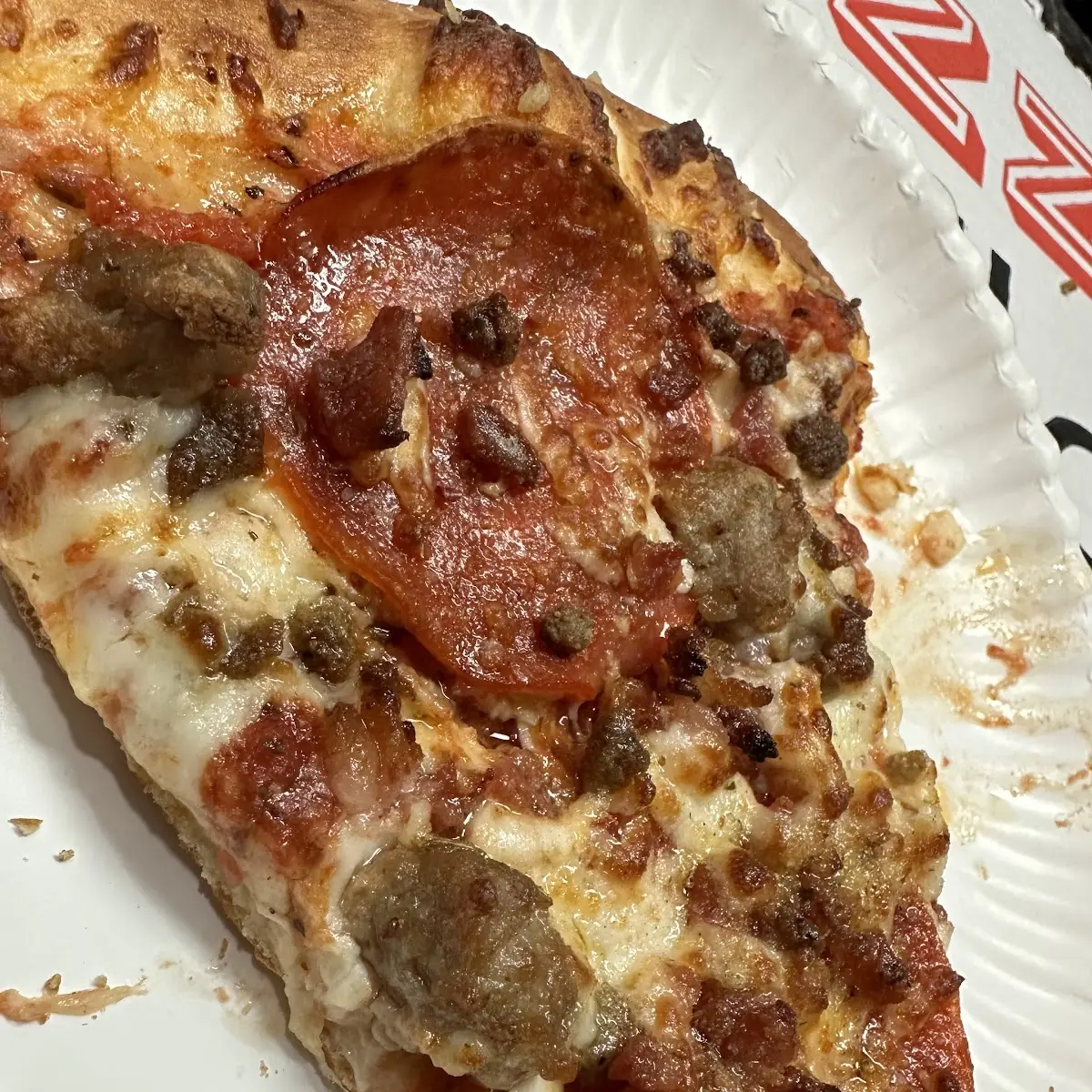 Three Meat Pizza