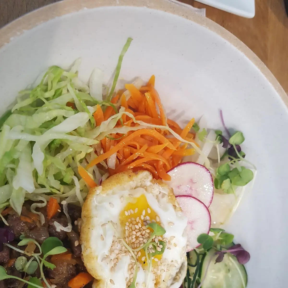 Bibimbap Rice Bowl with Fried Egg