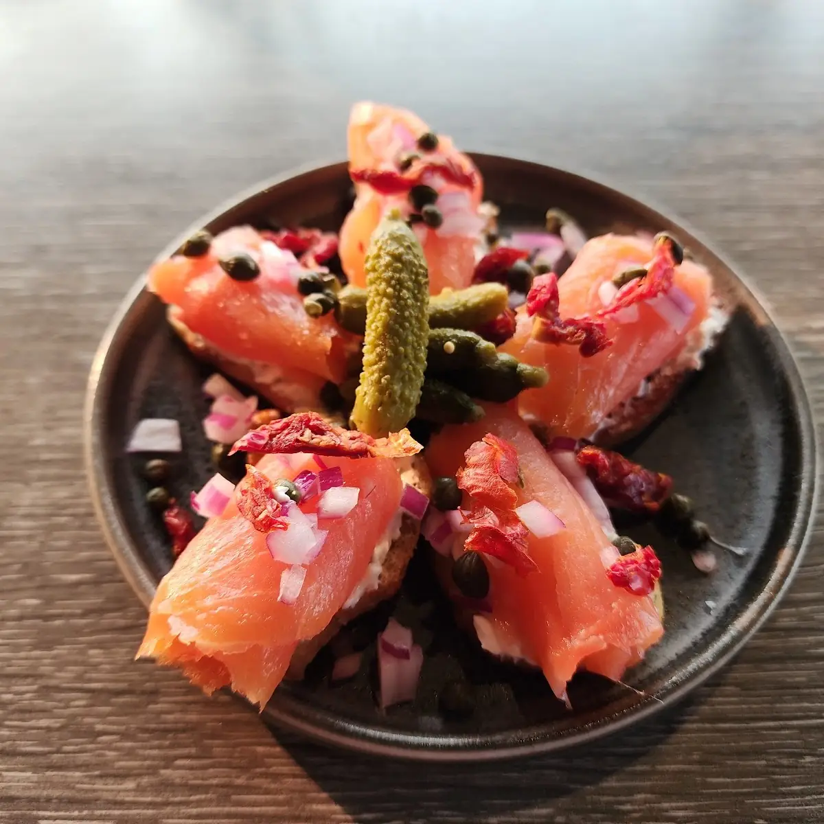 Salmon and Cream Cheese Toast