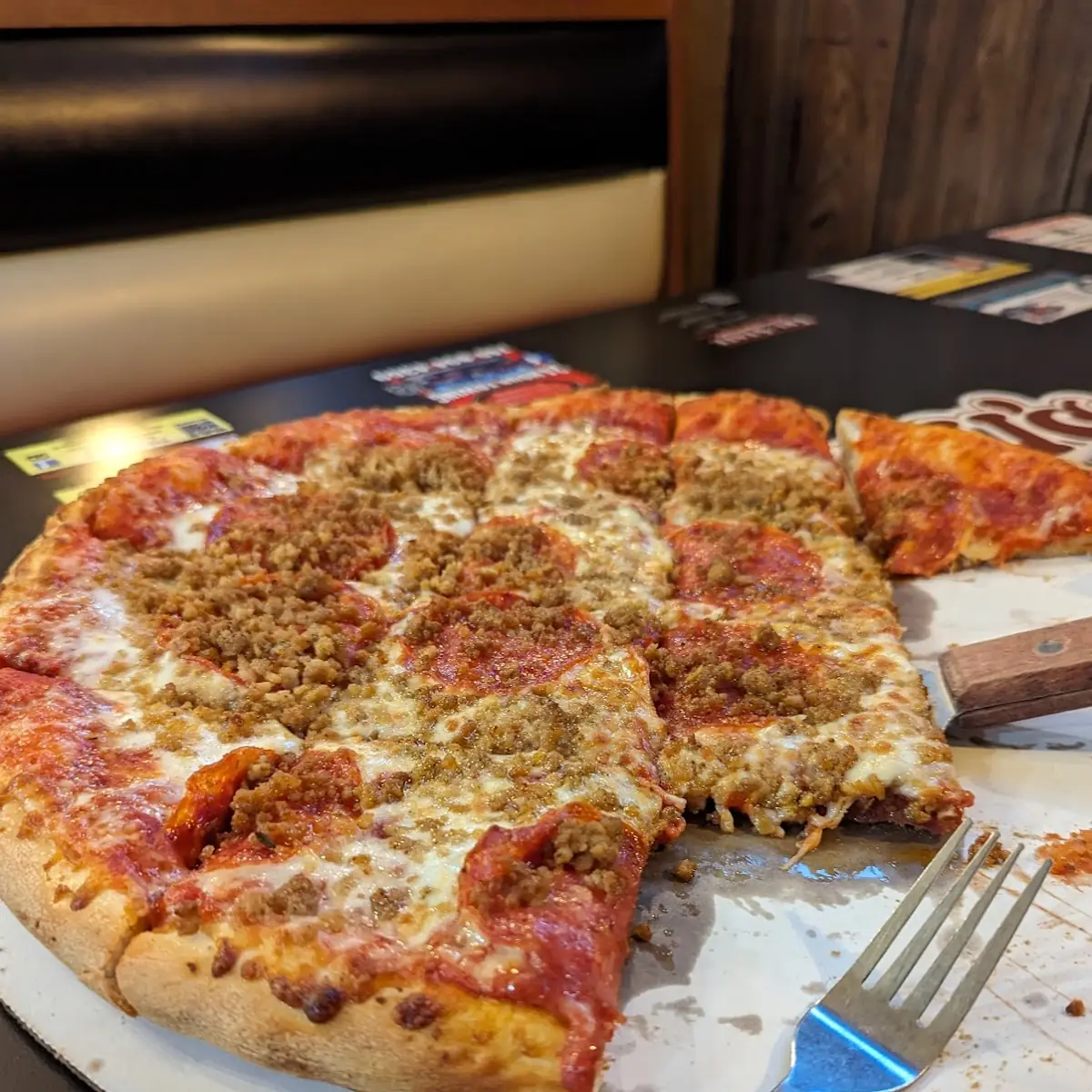 Pepperoni and Sausage Pizza