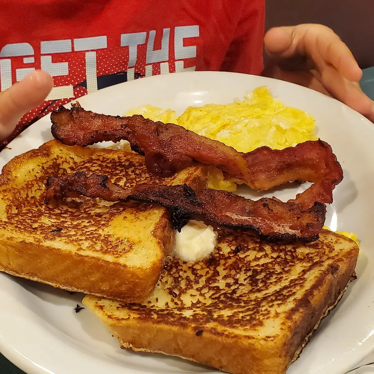 Eggs Bacon French Toast