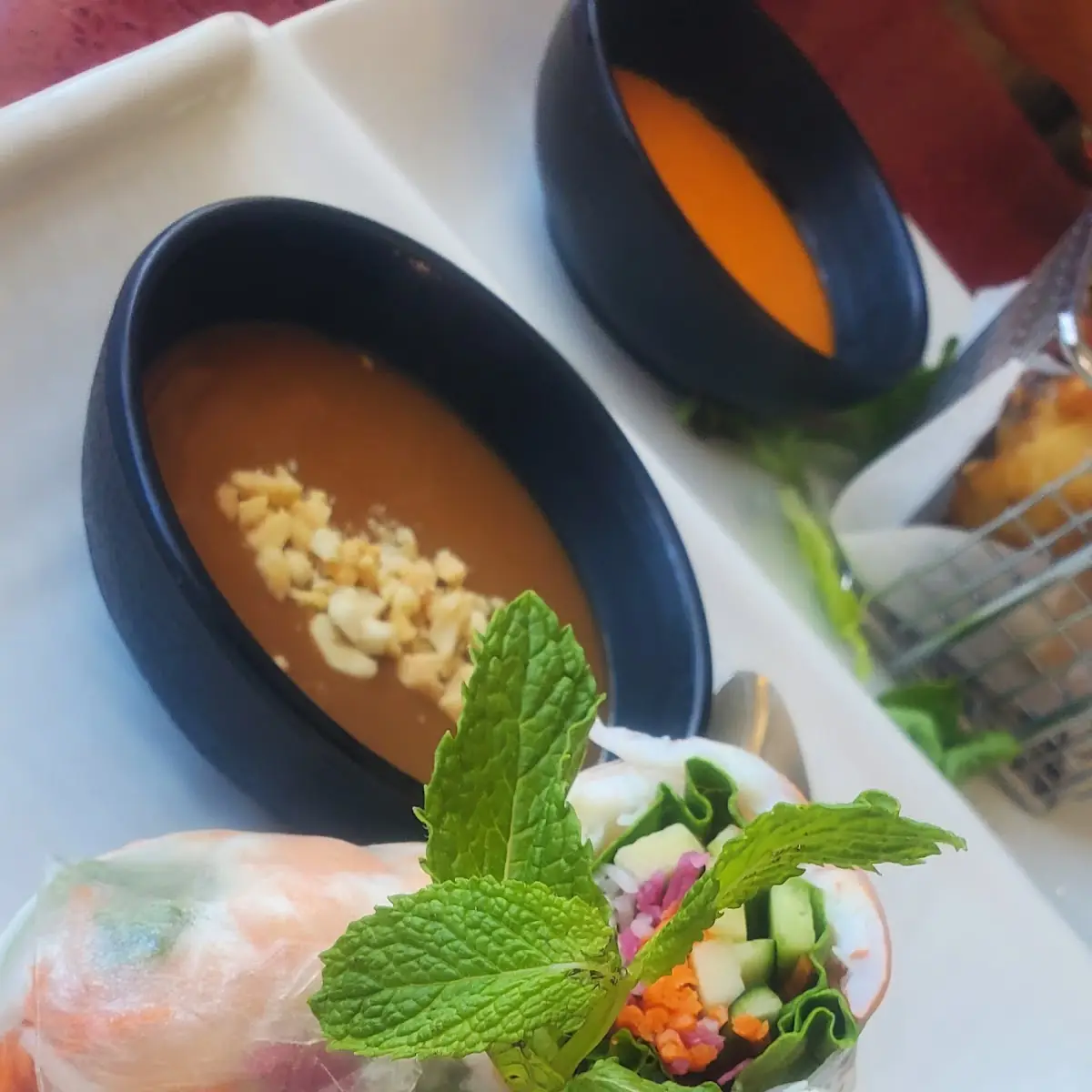 Classic Spring Rolls with Peanut Sauce