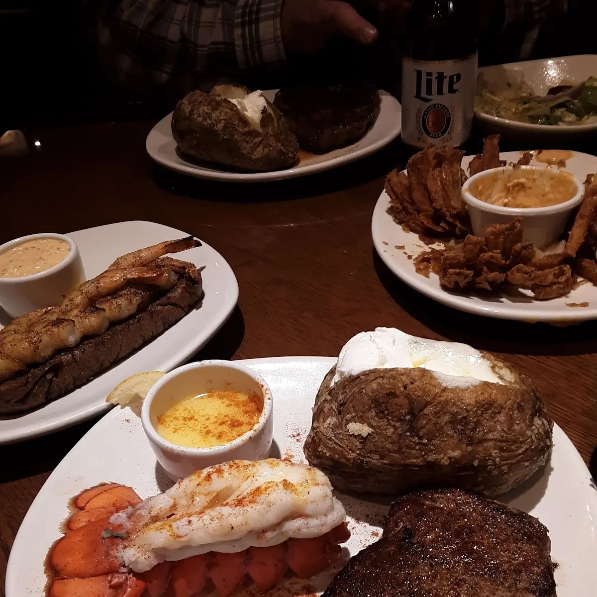 Filet Mignon Grilled Shrimp