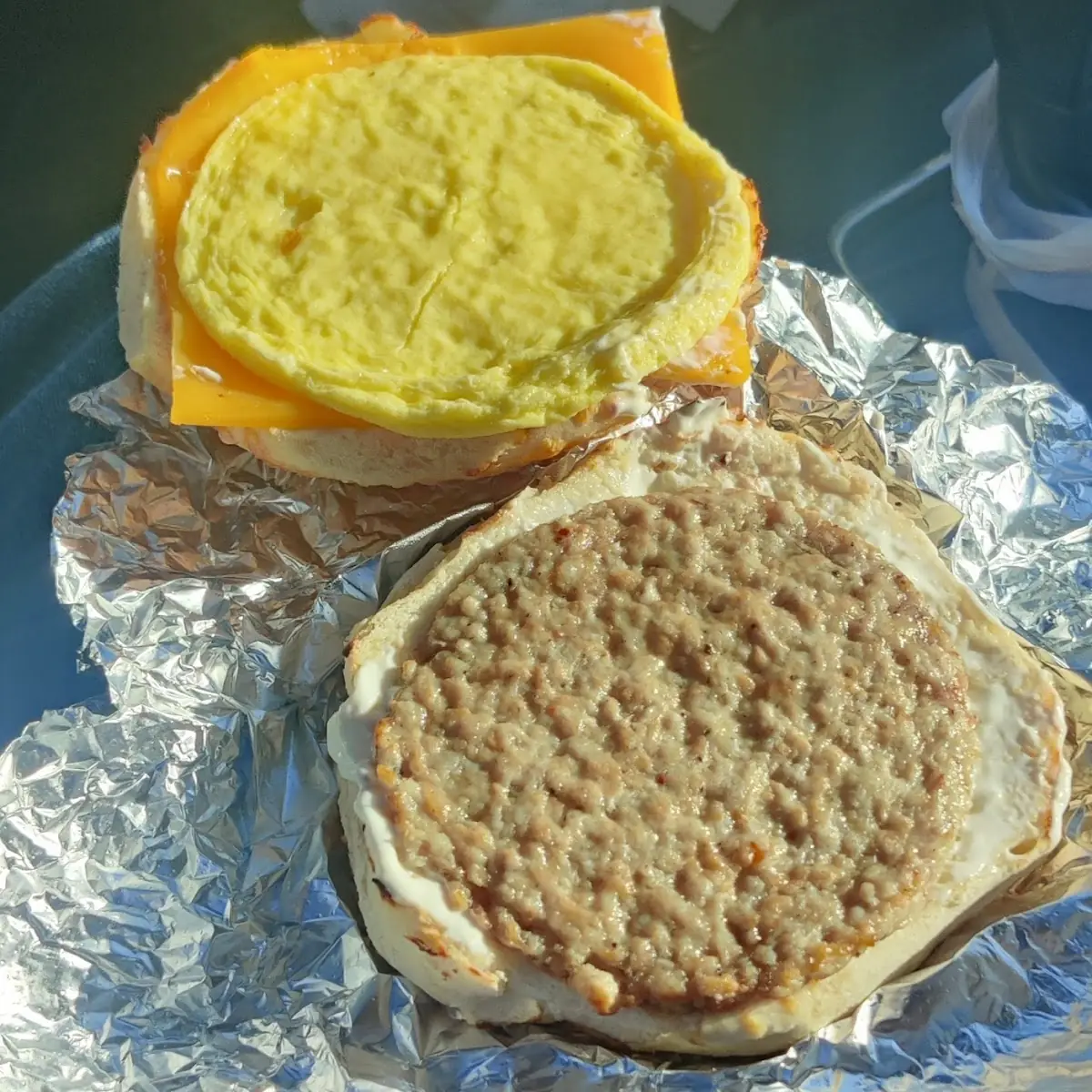 Sausage Egg and Cheese Bagel Sandwich