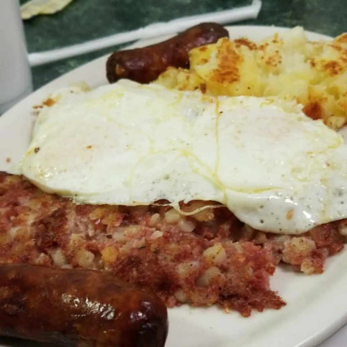 Two Eggs Any Style with Corned Beef Hash