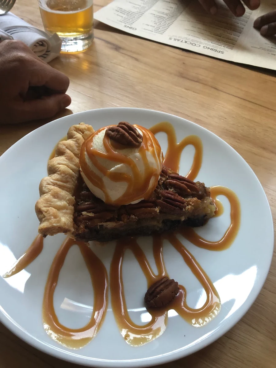 Derby Pie with Vanilla Ice Cream
