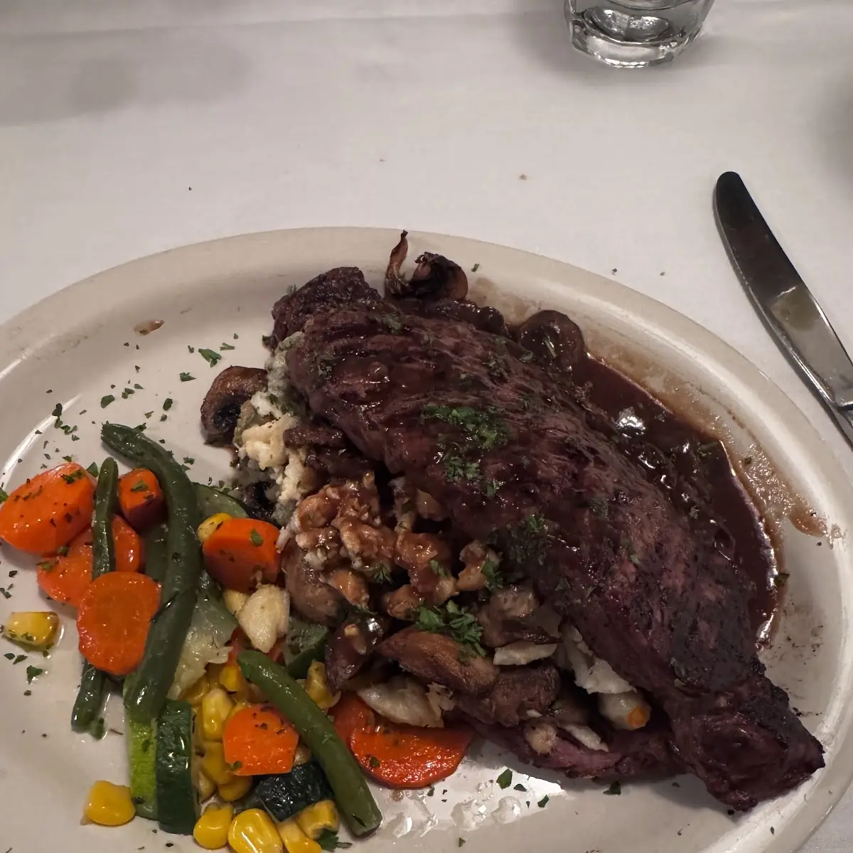 Mushrooms and Blue Cheese