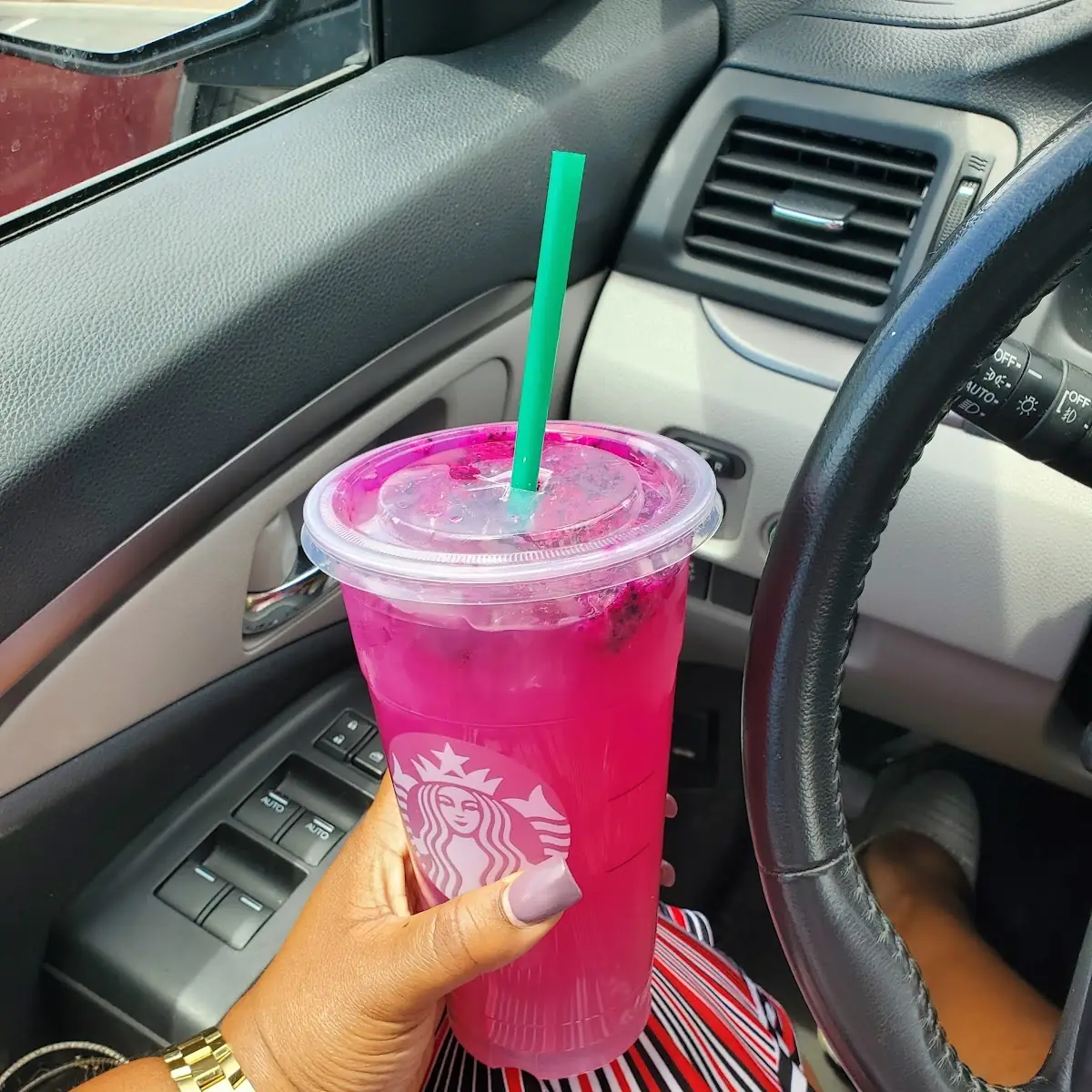 Mango Dragon Fruit Refresher with Lemonade