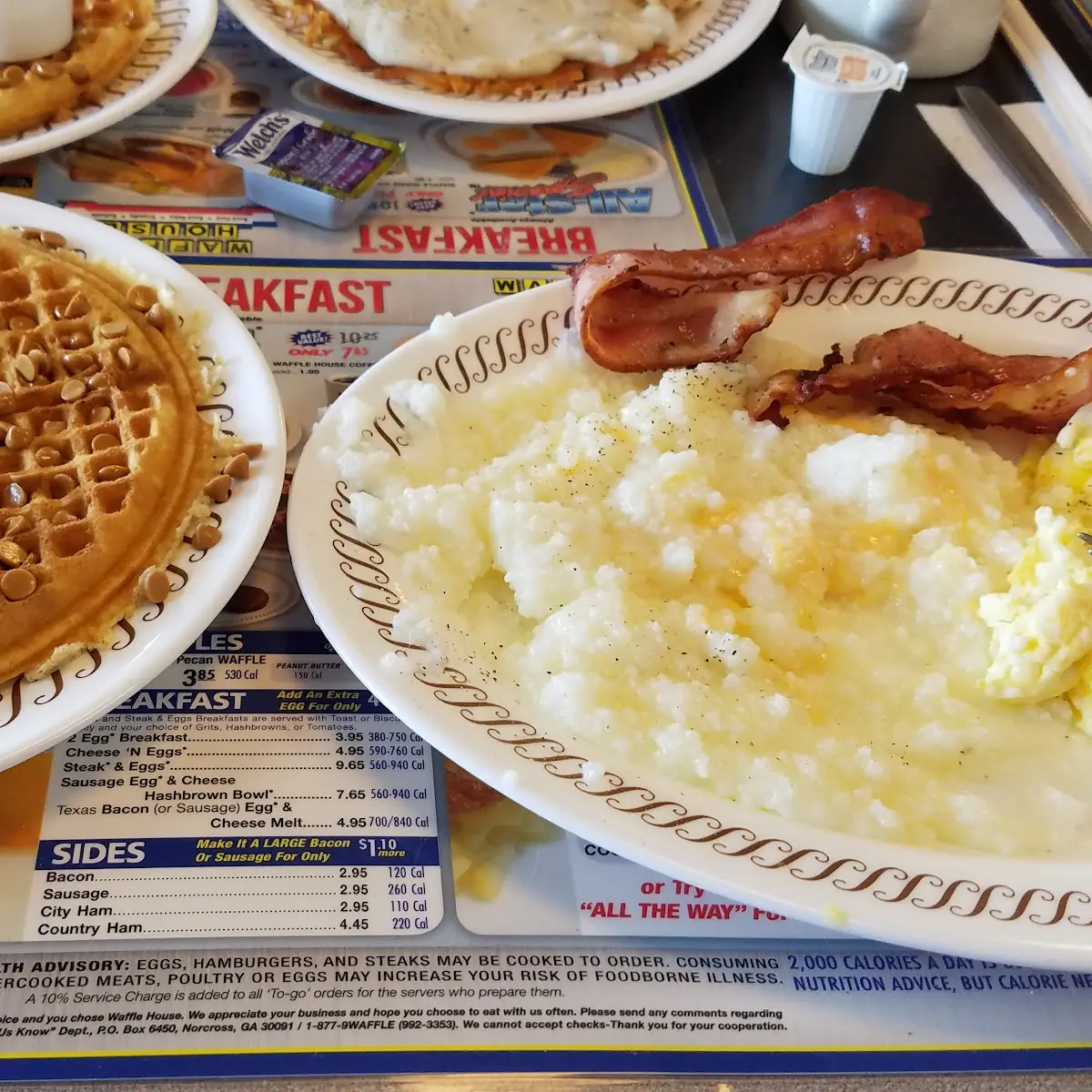 Scrambled Eggs and Cheese Grits