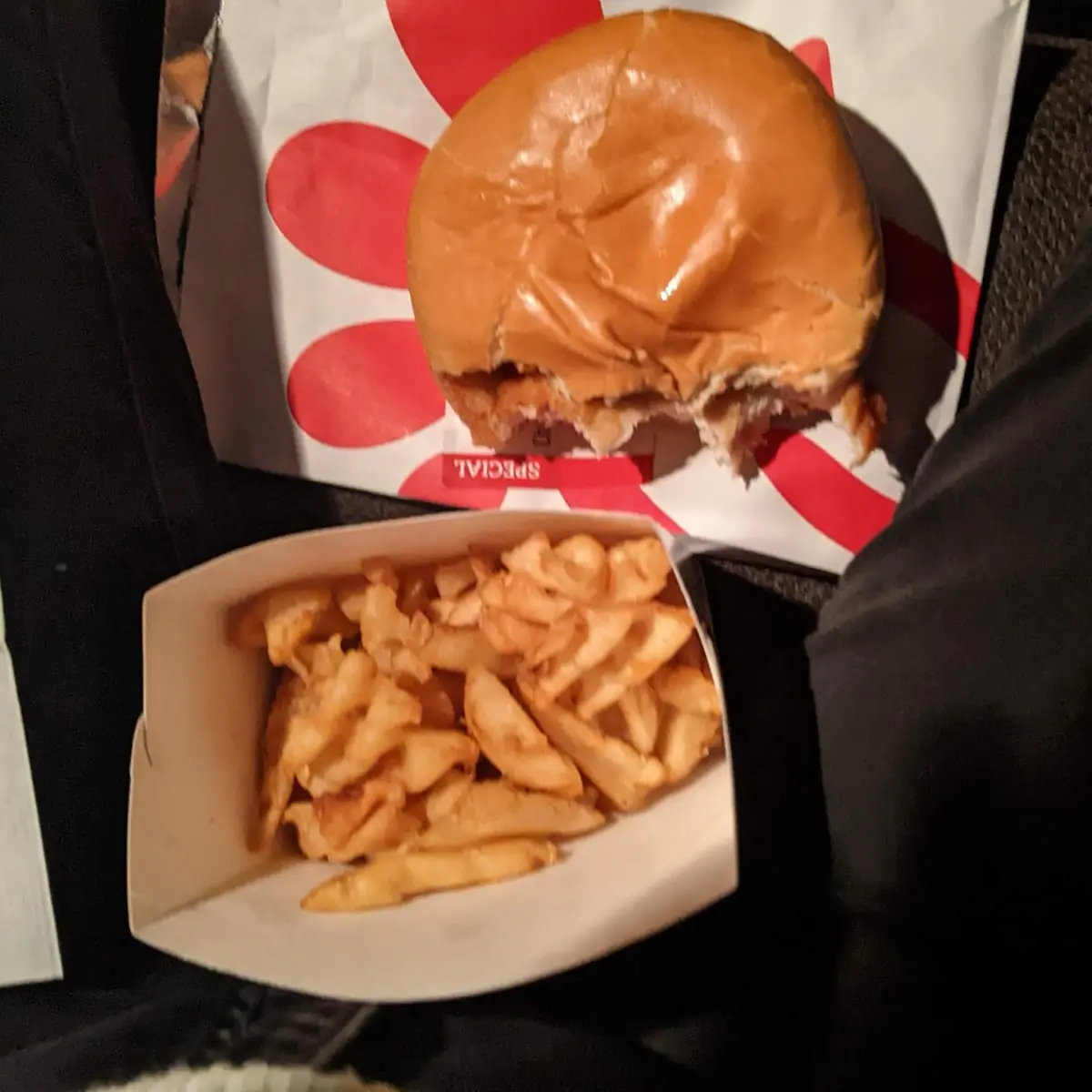 Chicken Sandwich Waffle Fries