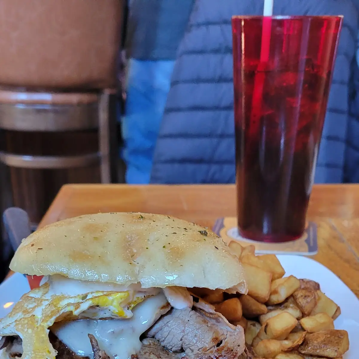Prime Rib & Egg Sandwich
