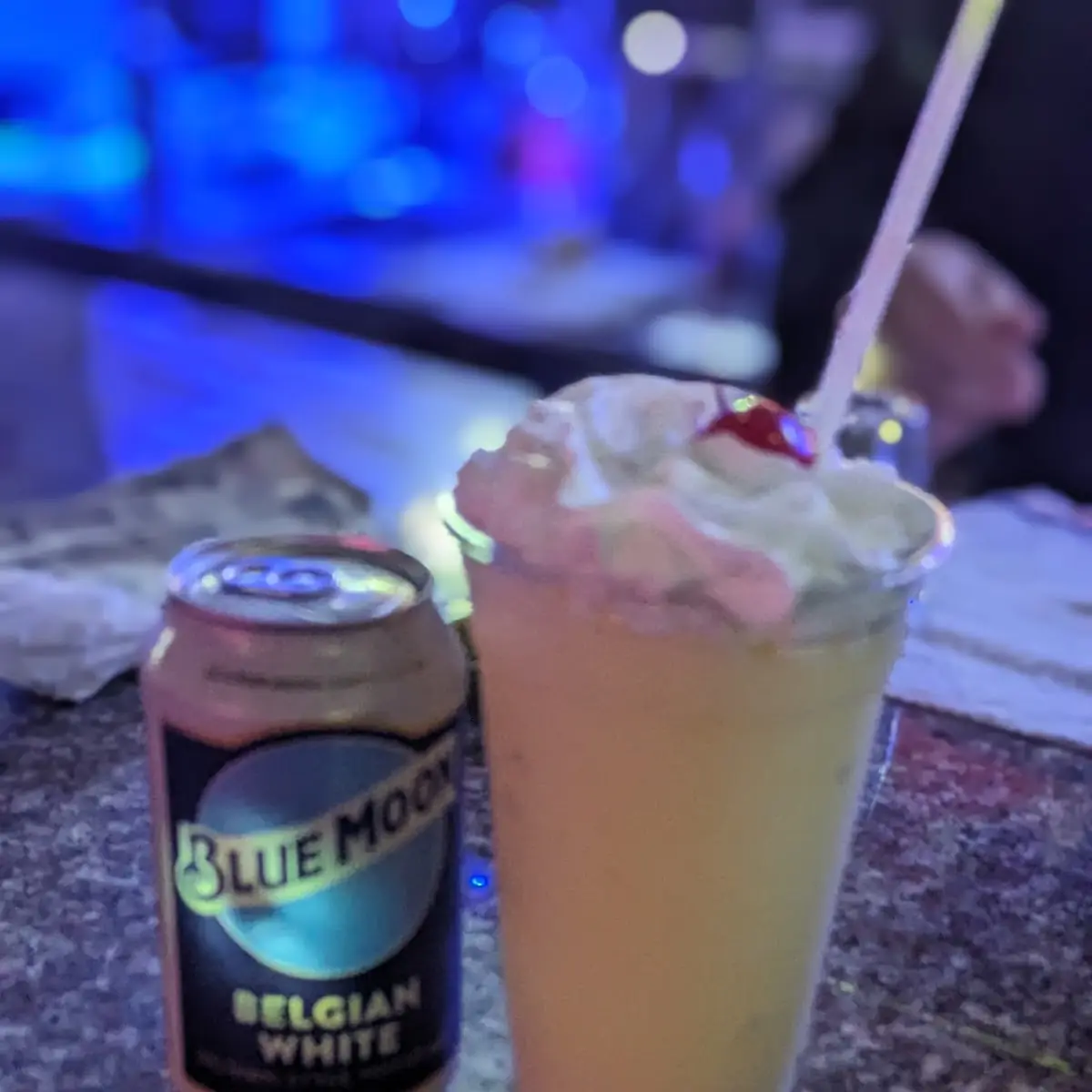 Blue Moon Belgian White and Piña Colada