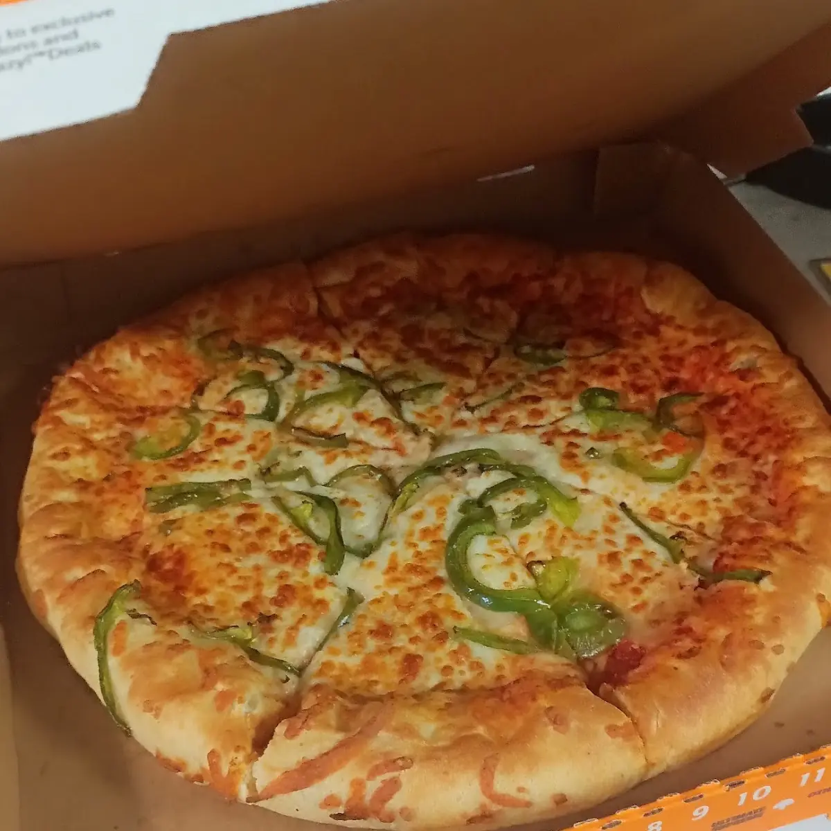 Stuffed Crust with Sausage and Green Peppers