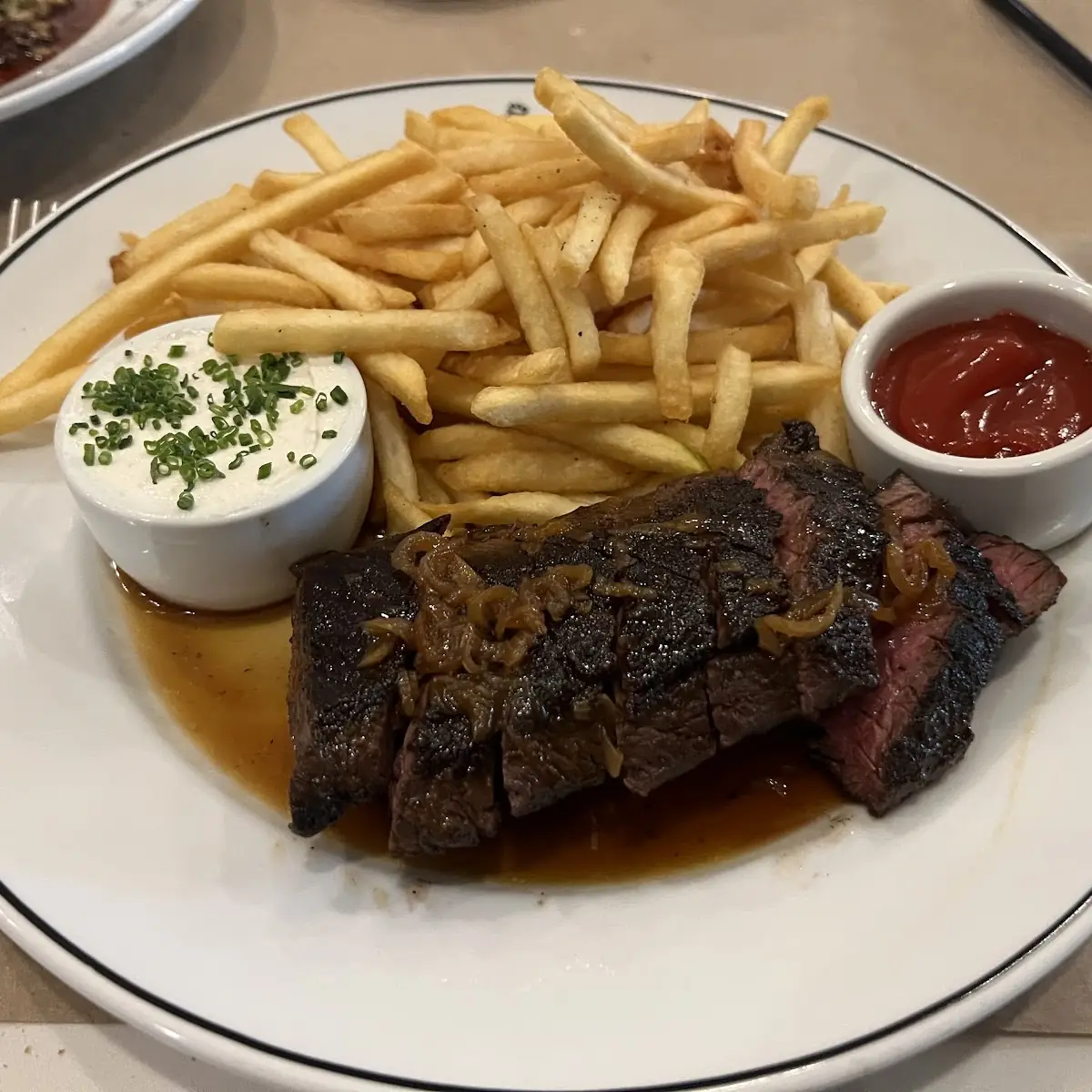 Steak Frites with Ketchup