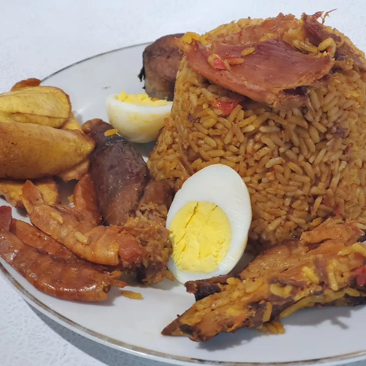 Jollof Rice Fried Rice Plantain