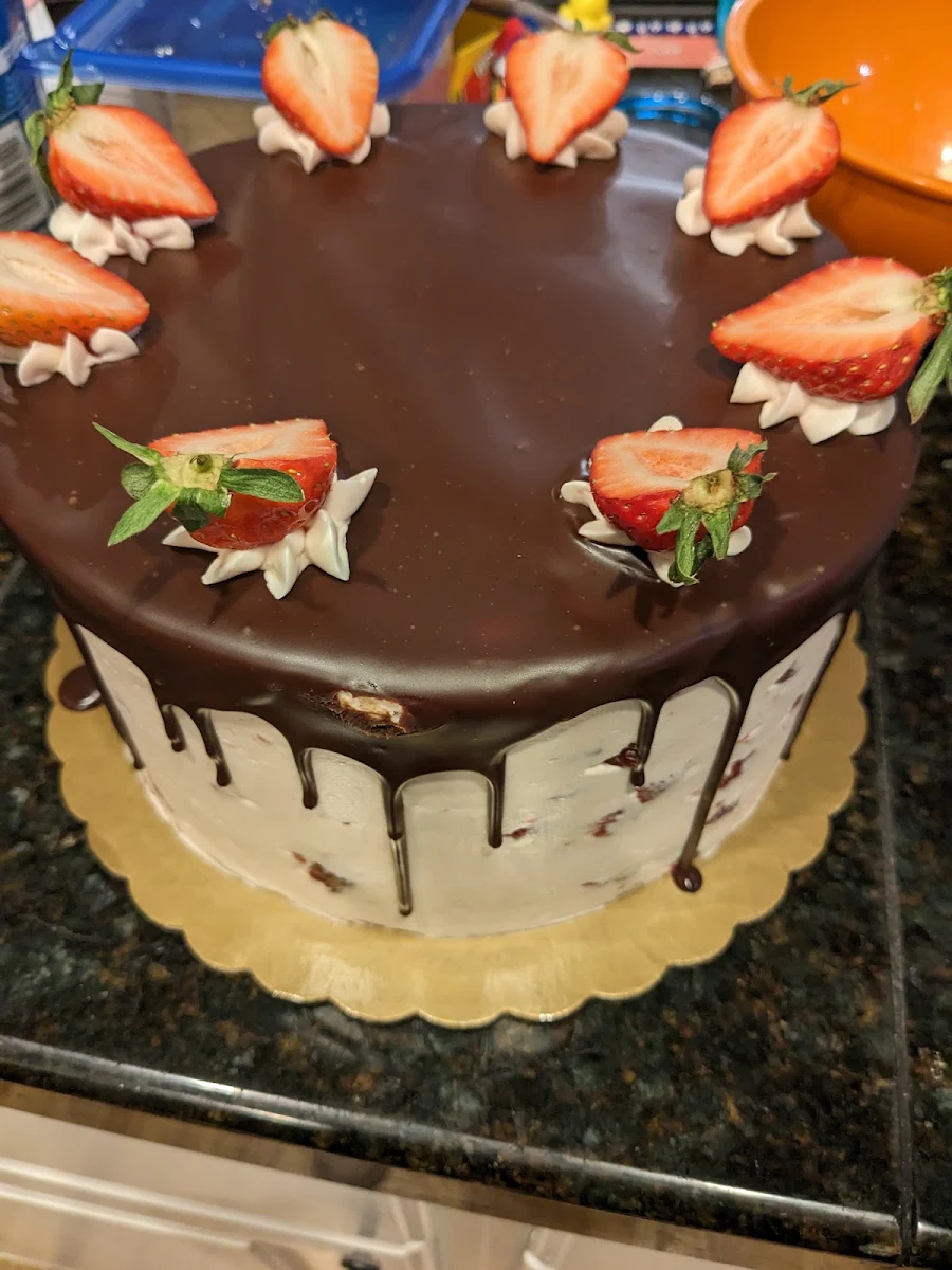 Chocolate Covered Strawberry Cake