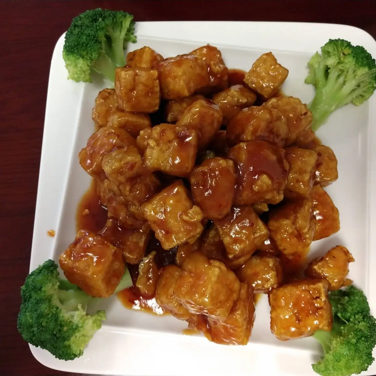 Fried Tofu w Garlic Sauce