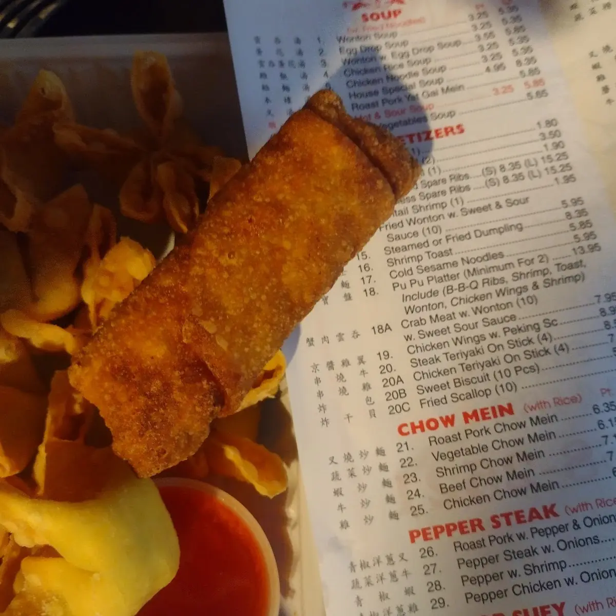 Crab Ragoon with Shrimp Egg Roll