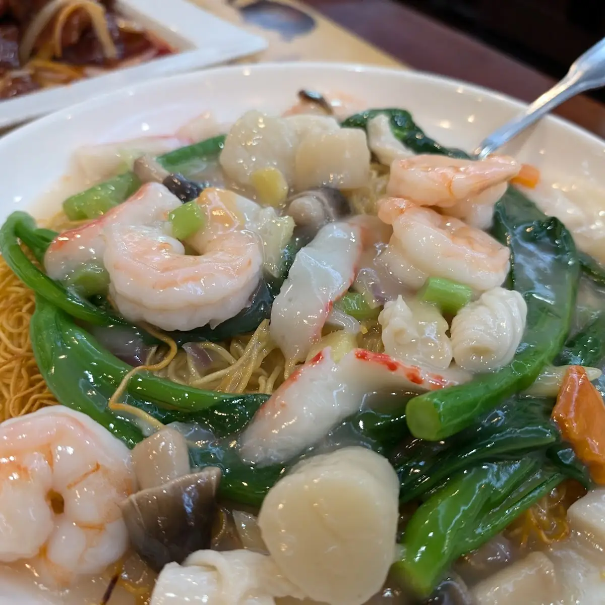 Seafood Pan Fried Noodles