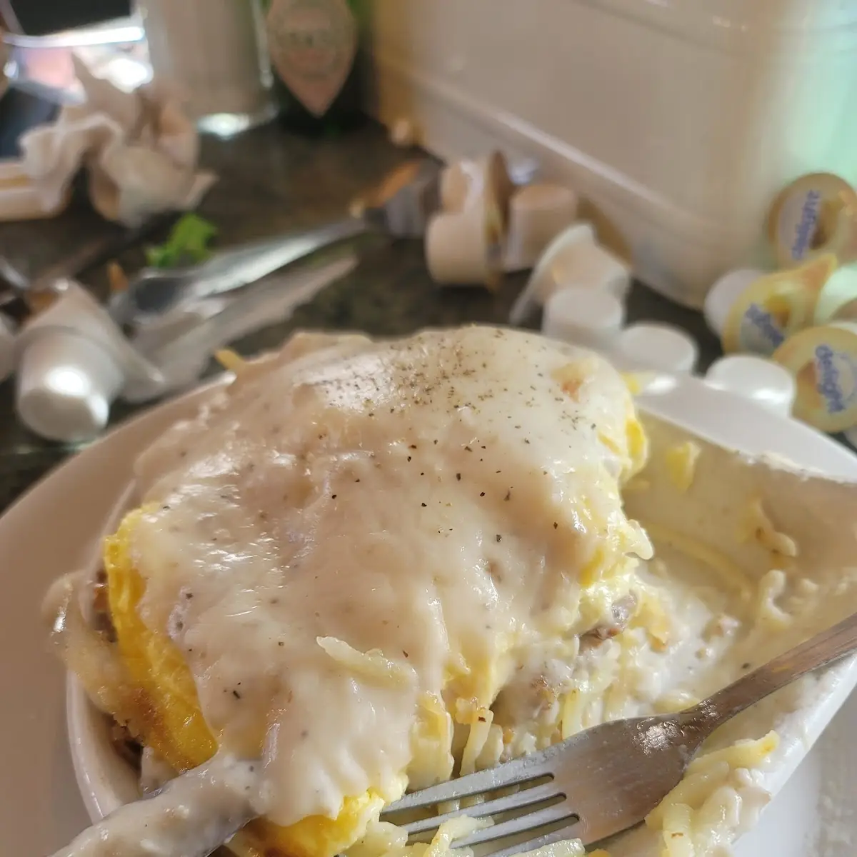 Country Fried Steak and Eggs