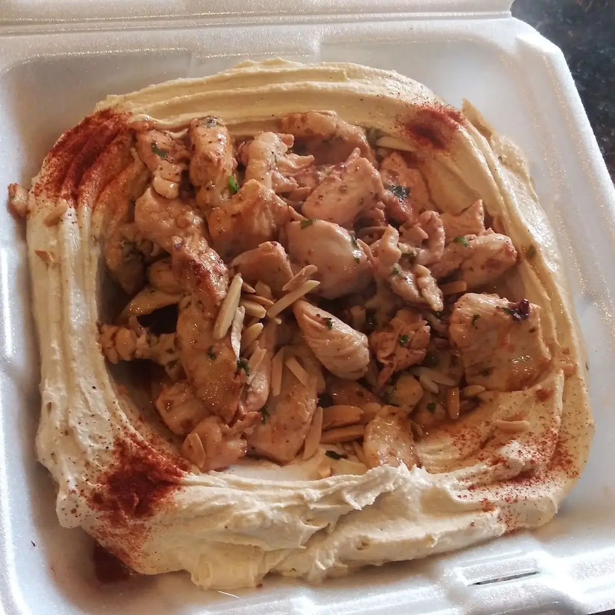 Hommous with Shawarma