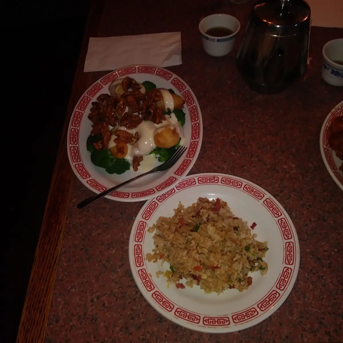 Honey Walnut Shrimp with Pork Fried Rice