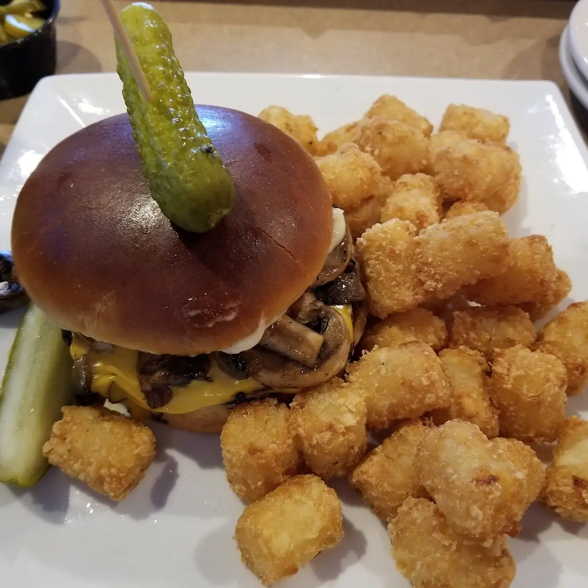 Spotted Cow Cheese Curd Burger